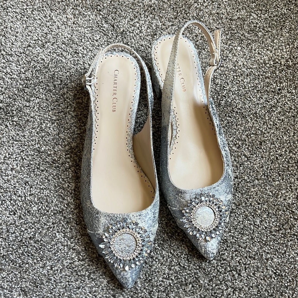 Charter Club Bryanna Evening Slingback Pumps 7